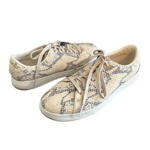 COLE Haan Grandpro Snakeskin Print Tennis Shoes Women's Size 7B